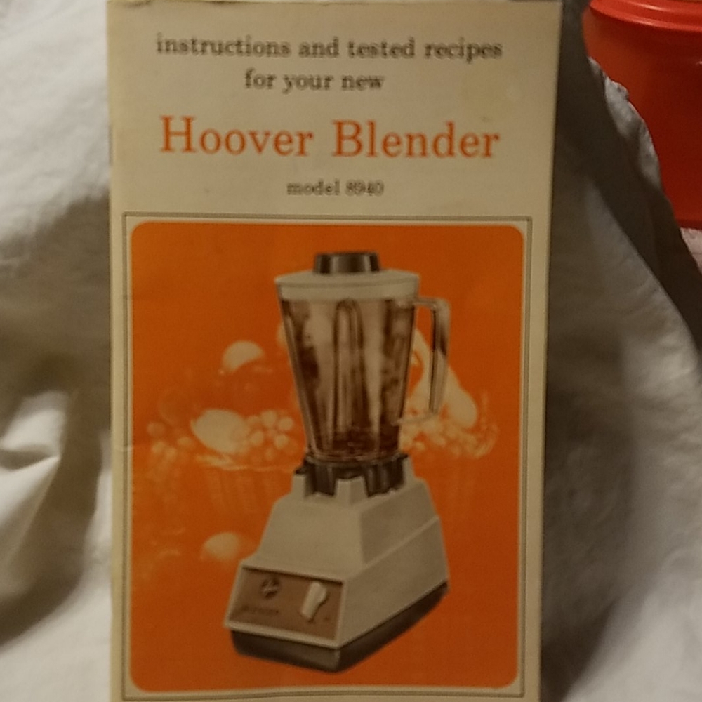 Vintage Hoover blender book